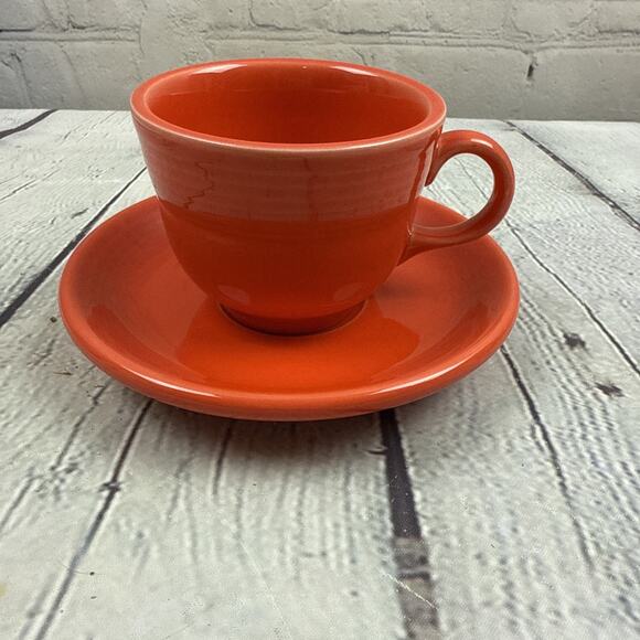 Fiesta‎ Tea cup and Saucer Set - Picture 1 of 9